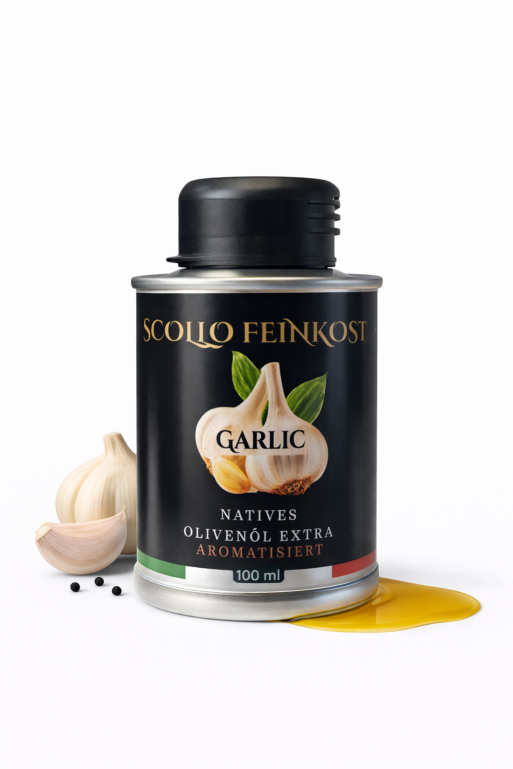 Aromatisiertes Olivenöl 100ml Knoblauch