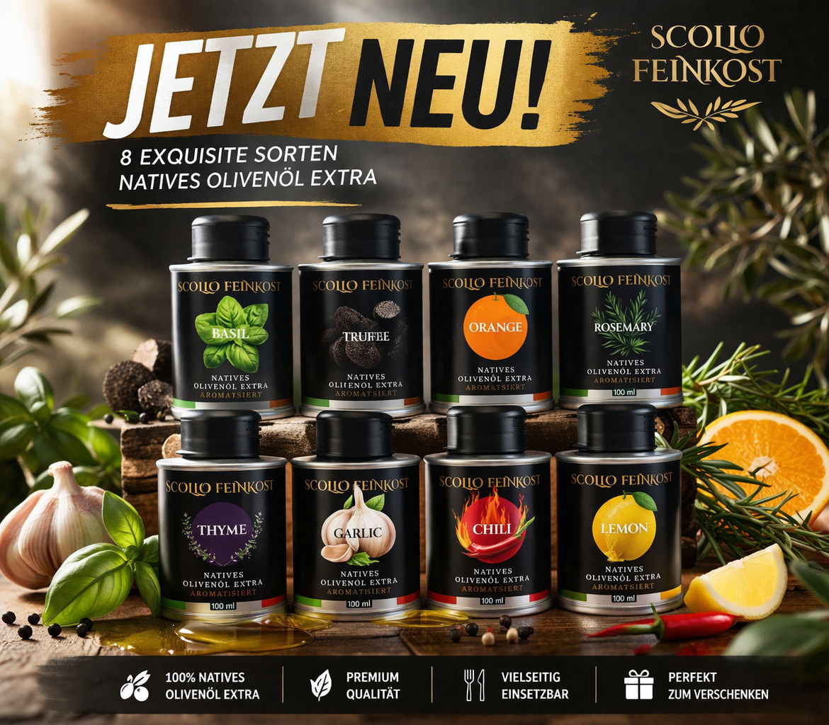 Unsere Olivenöle mit natürlichem Geschmack