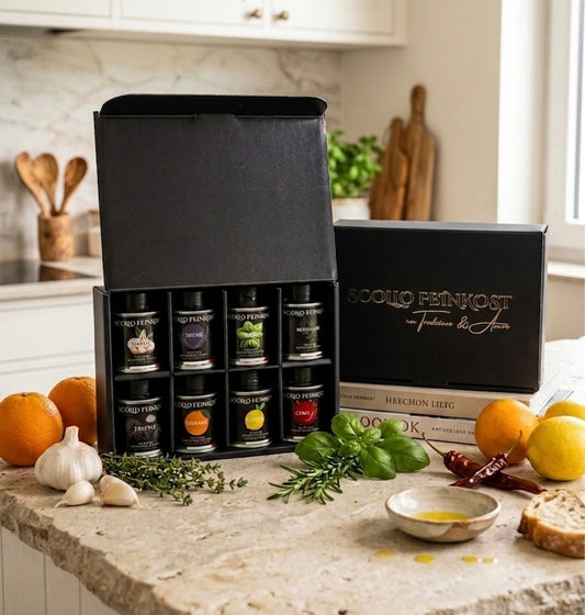 AROMA Olivenöl Geschenkbox (8er-Set)